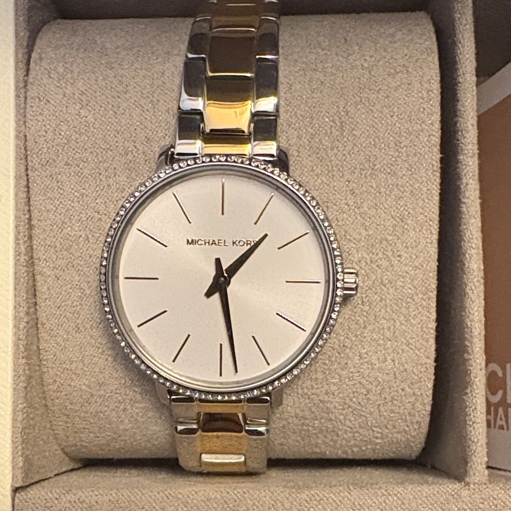 Michael Kors Silver and Gold Women's Watch